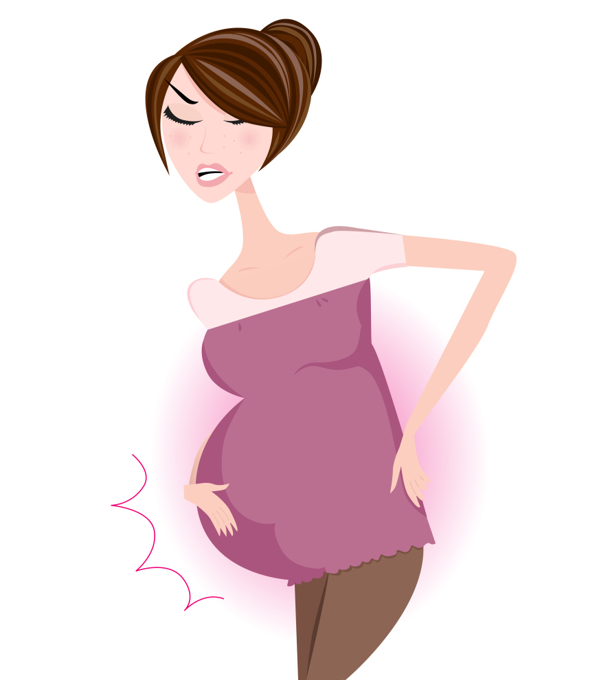 Почему болит желудок во время беременности?