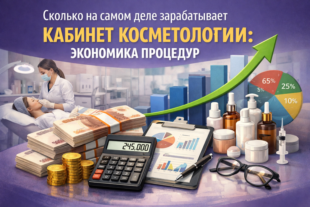 Сколько зарабатывает кабинет косметологии