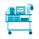 Столики реанимационные, анестезиологические